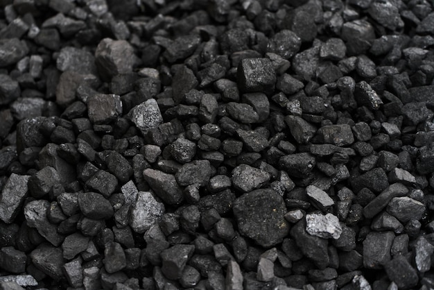 Heap of Coal Rocks isolated