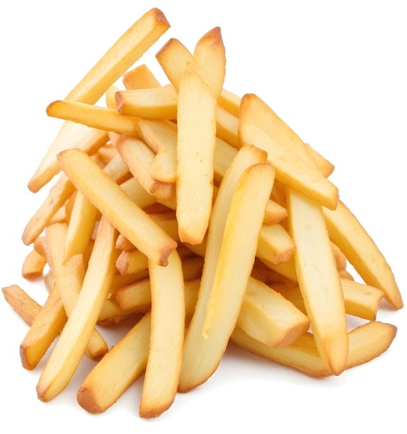 Heap of crunchy potato fries