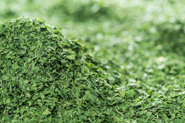 Heap of dried Parsley