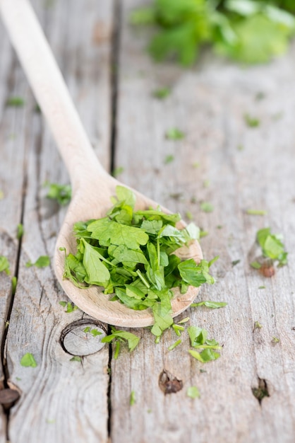 Heap of fresh flat leaf Parsley