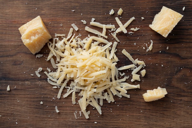 Heap of grated parmesan