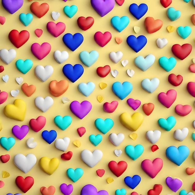 Heart 3D background wallpaper