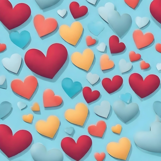 Heart 3D background wallpaper