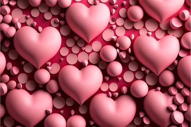 Heart background valentine day