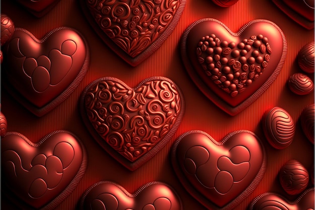 Heart background valentine day