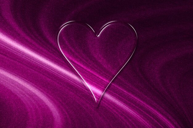 Heart card symbol, playing cards symbol, magenta background