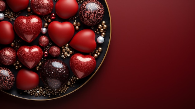 heart chocolates HD 8k wall paper Stock Photographic image