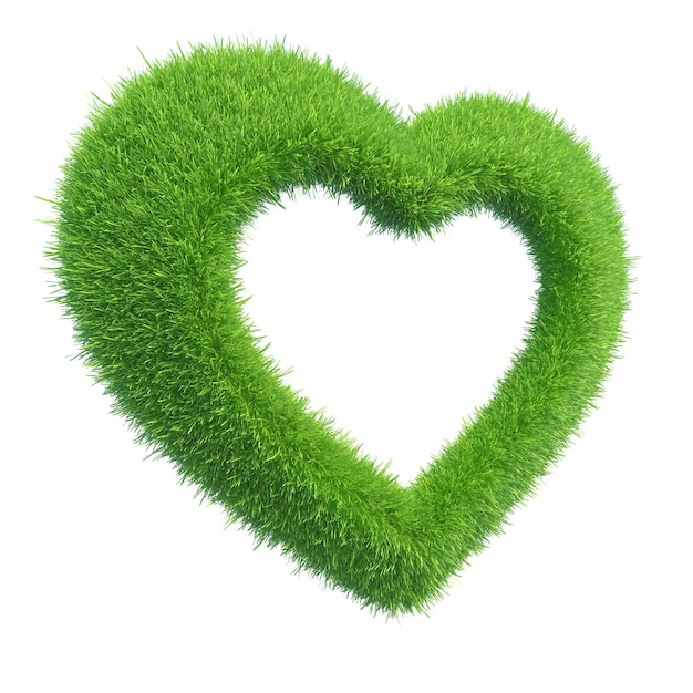 heart of green grass