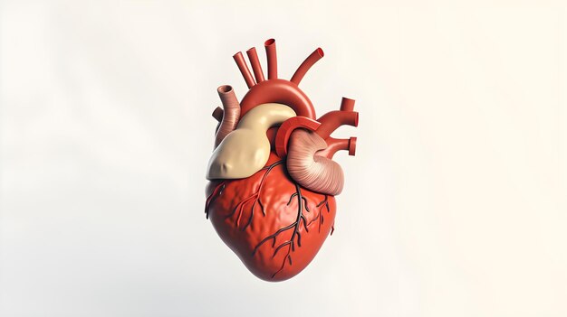 A heart is shown in this illustration.