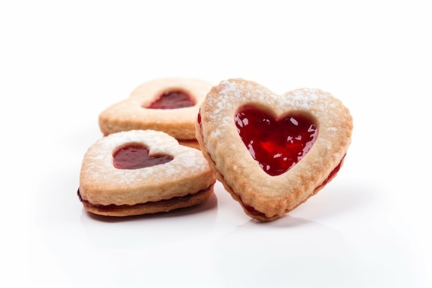 Heart jam cookies Generate Ai