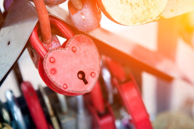 Heart locks for lovers