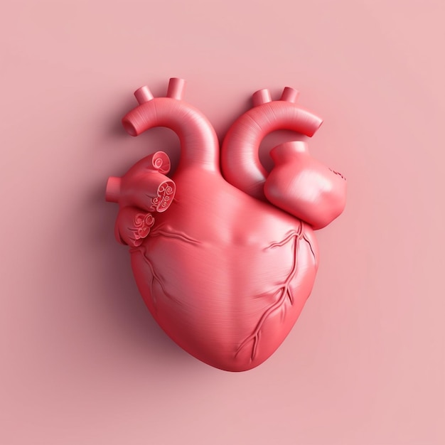 Heart organ people for thinking theme AI Generated