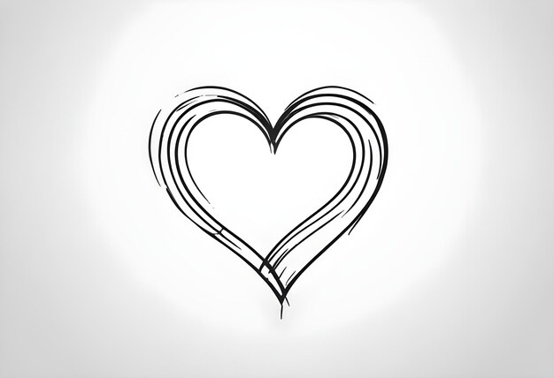 Photo heart outline