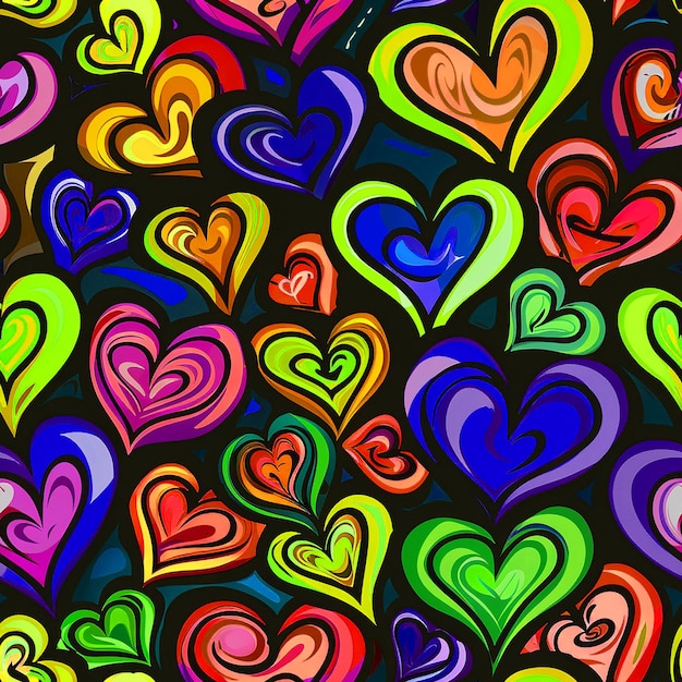 Heart Pattern Design For background Social Media Packaging Industry And Digital Media