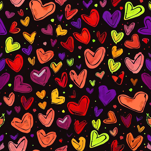 Heart Pattern Design For background Social Media Packaging Industry And Digital Media