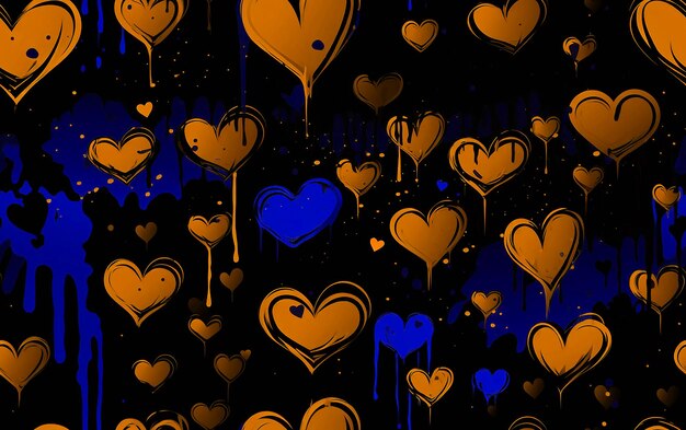 Heart Pattern Design For background Social Media Packaging Industry And Digital Media