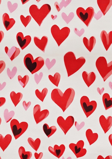 Heart pattern red backgrounds