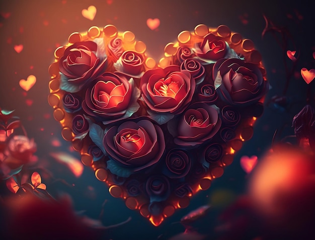 A heart of roses wallpapers and images