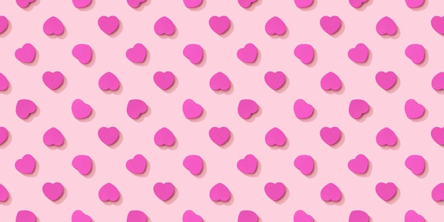 Heart seamless pattern. Valentine's day background.