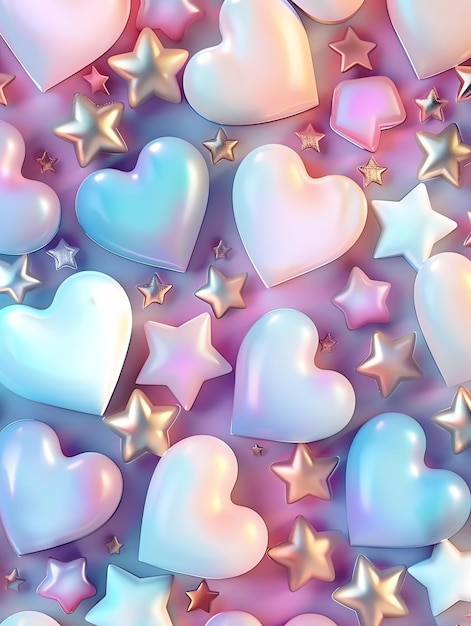 a heart shaped background with the stars and the stars