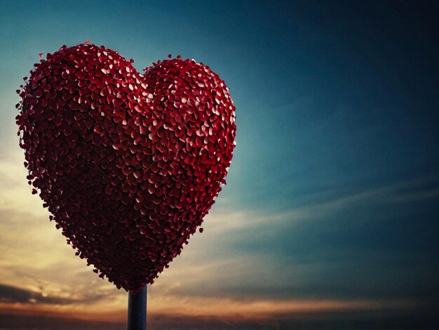 a heart shaped balloon with the word love on it