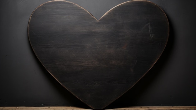 Heart shaped blackboard