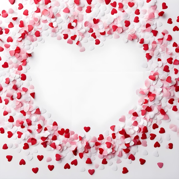 a heart shaped cake with many hearts like hearts and flowers