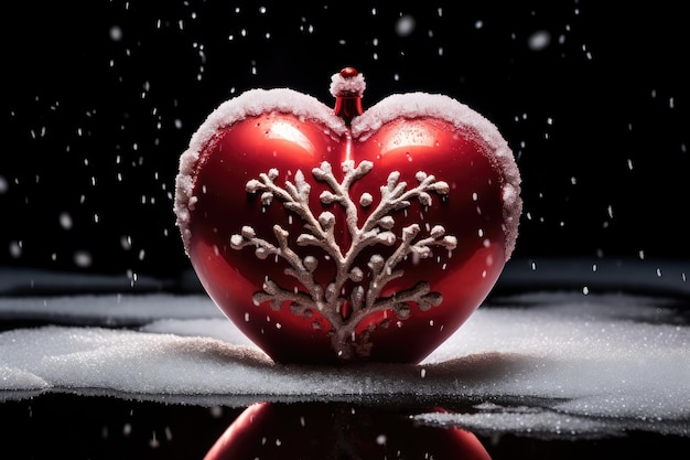 heart shaped christmas wrath winter decoration