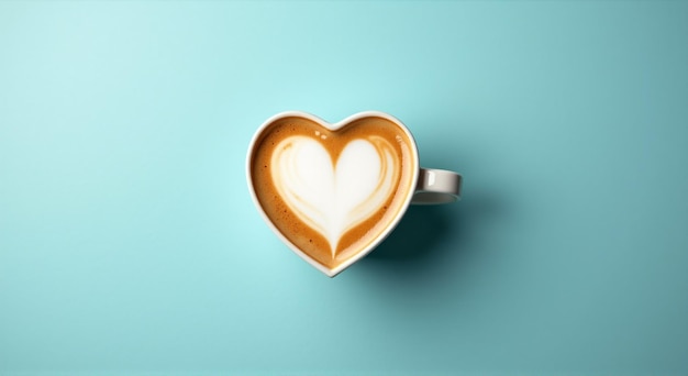 Photo a heart shaped cup with a heart shape on it