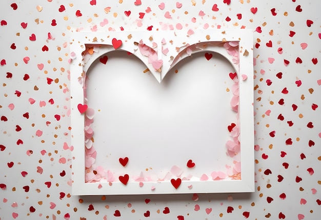 heart shaped flowers in a white background