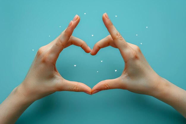 Photo heart shaped hands making a heart shape with pills