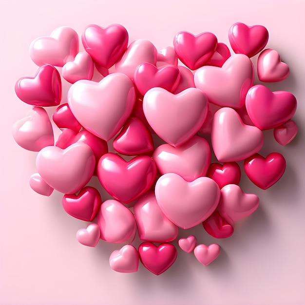 a heart shaped heart shaped like hearts with a pink background