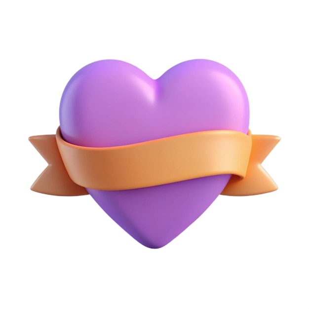 Photo a heart shaped item with a ribbon that says  love  on it