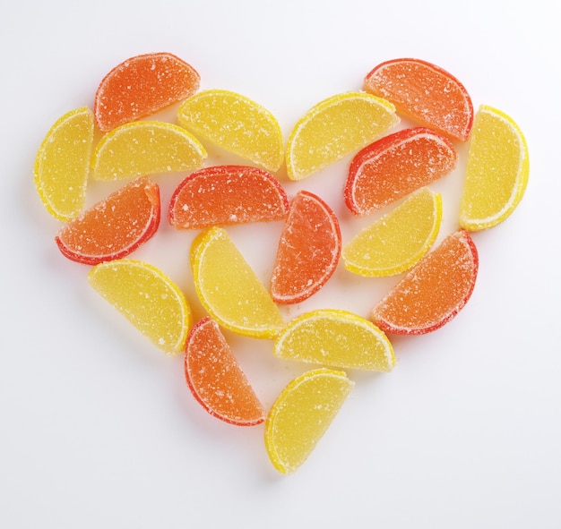 Heart shaped marmalade