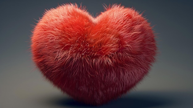 a heart shaped object with a red heart on the front