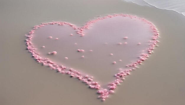 a heart shaped pink flower is drawn on a white background