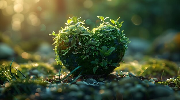 a heart shaped plant with a heart shaped in the middle