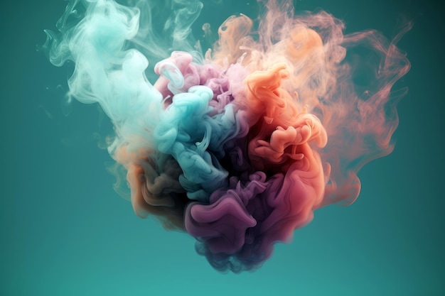 Heart shaped in smoke Generate Ai