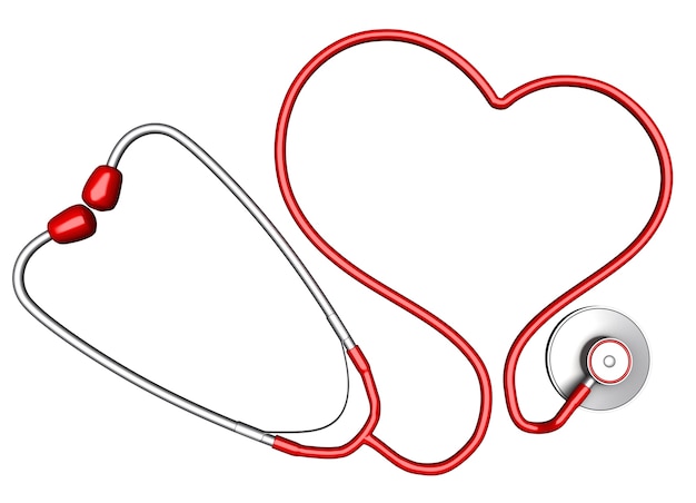 Heart-shaped stethoscope