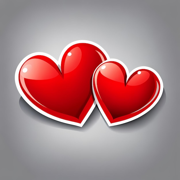 heart shaped stickers 3d hearts with different designs