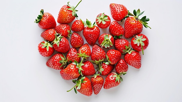 a heart shaped strawberry with a heart shaped strawberry in the middle