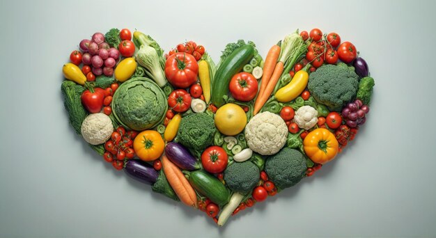 Photo a heart shaped vegetable with a heart shape in the middle