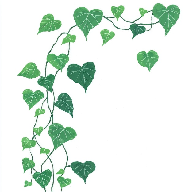 Heart Shaped Vine Border