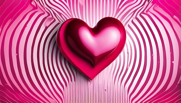 Heart shapes pink and red pattern background