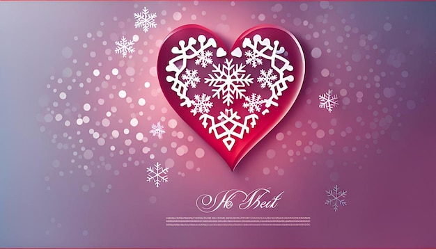 Heart and Snowflake Pattern