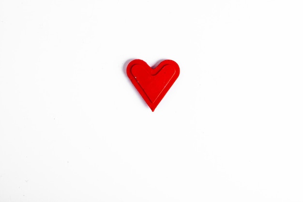 Heart for Valentines Day greeting card. Love is.