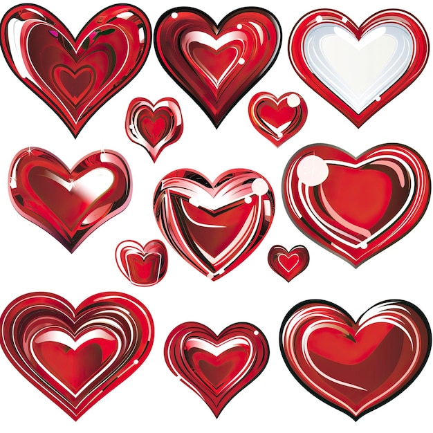 Heart vector set clipart design ar 11 style raw Job ID 3874cebf4dbb4853a42f438c8f416629