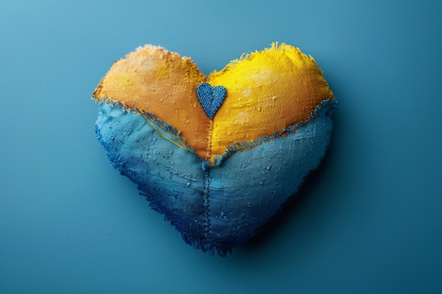 heart with colors of the flag of ukraine mockup ar 32 style raw stylize 250 Job ID b91f07c123d54150a8f2d79d1458bd75