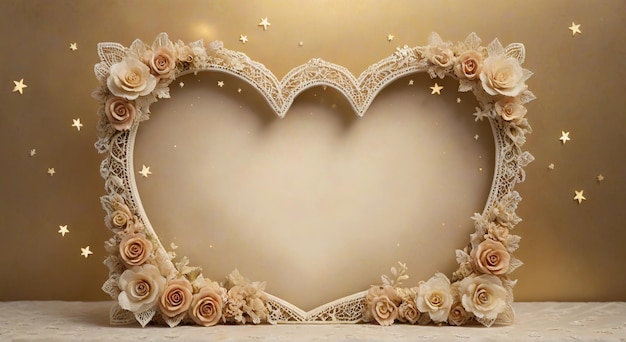 a heart with a frame that says quot love quot on it