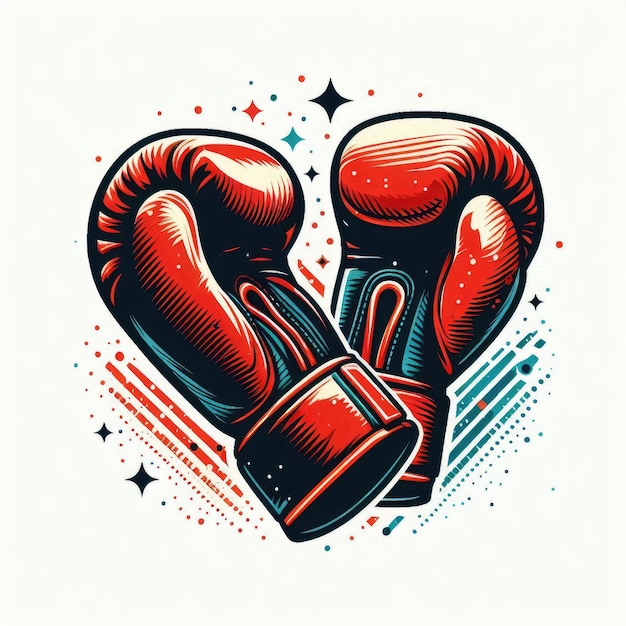 Photo a heart with a heart that says boxing on it